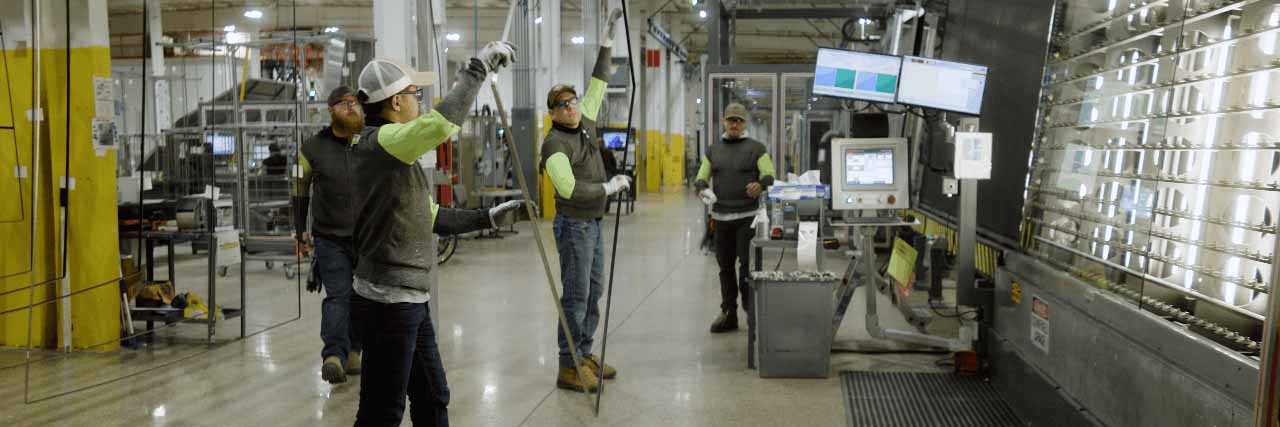 Cardinal employees working together